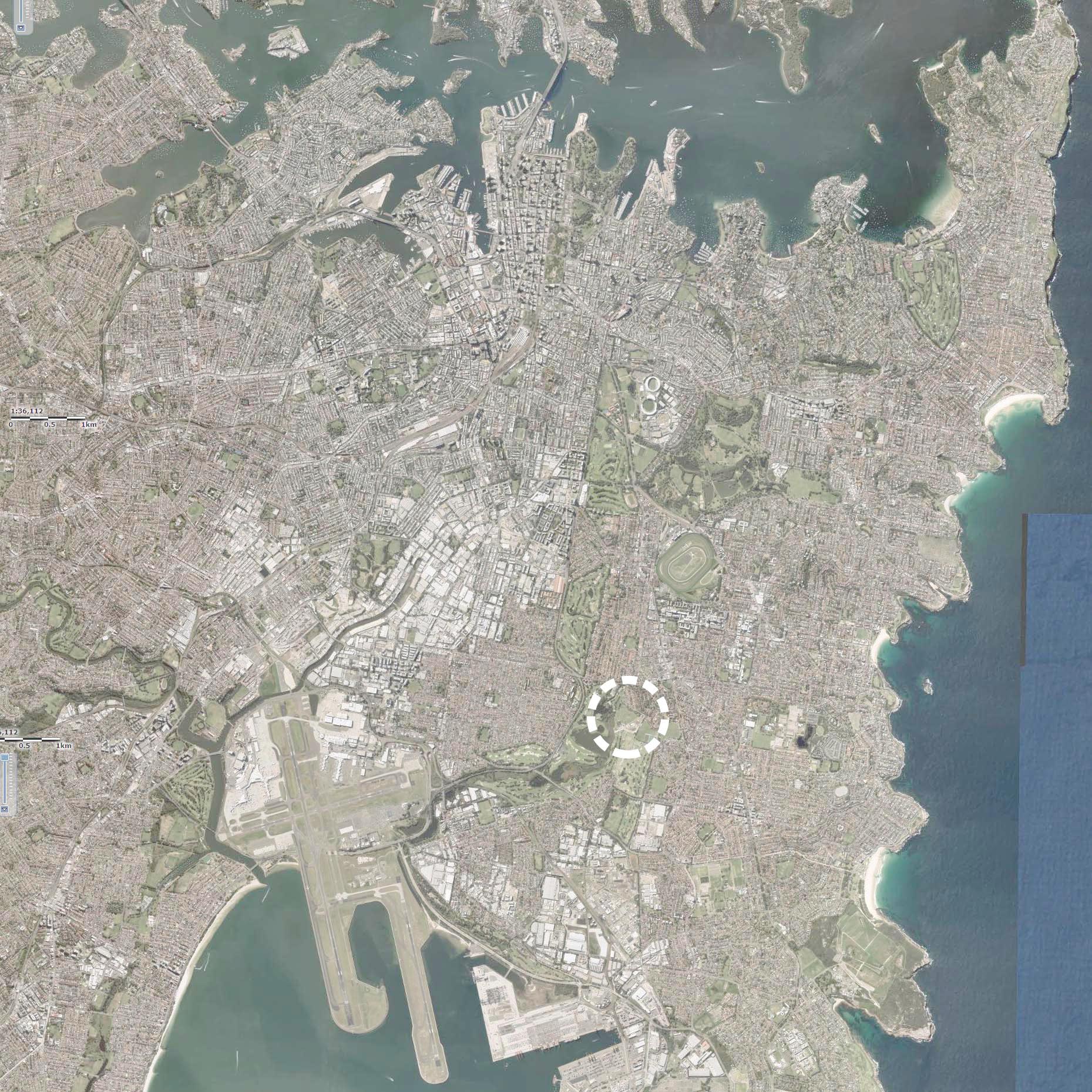 Location of Astrolabe Park